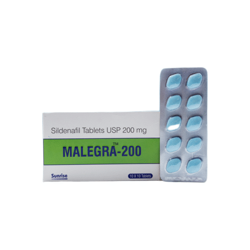 Malegra 200 mg (Sildenafil) Tablet